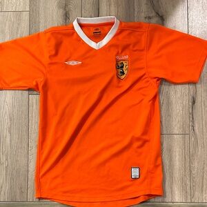 Umbro Orange Holland Soccer Jersey football youth xl